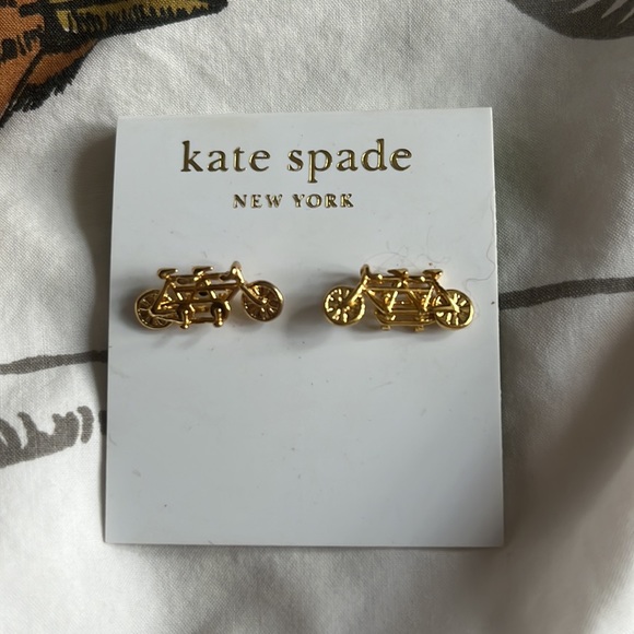 Kate Spade In Tandem gold stud earrings. Bought for bridesmaids. - Picture 3 of 4